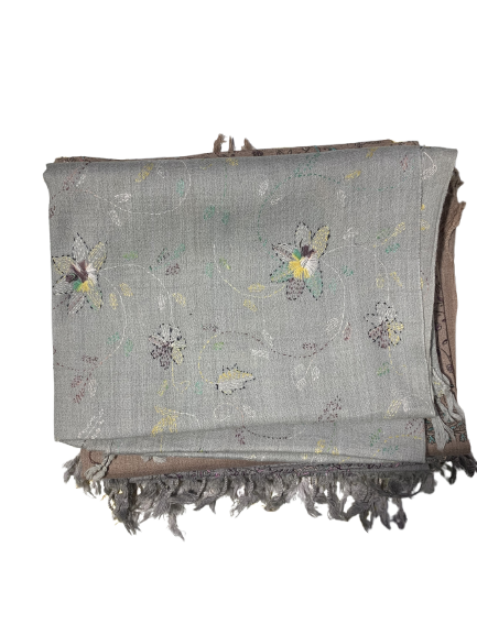 Women’s Wool Shawl – Hand-Embroidered Winter Wrap from Chitral – Gift-Ready - Authentic handcrafted Chitrali product from Chitral Life